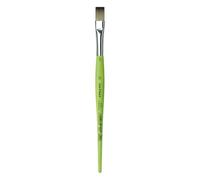 da Vinci Student Series 374 Fit for School and Hobby Paint Brush, Flat Elastic Synthetic with Green Matte Handle, Size 12 (374-12)
