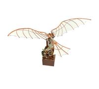Da Vinci Flapping Wing Mechanical Model Kit, Gear-Driven Wind-Up DIY Assembly Bionic Flying Machine, Steampunk Desk Display Collectible for Adult Youth (243PCS)