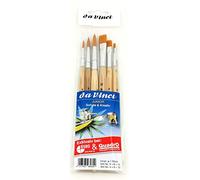 da Vinci Junior High-Quality Brush Set 6 Pieces Artist Brushes for Acrylic, Oil, Watercolour and Watercolours
