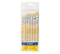 da Vinci, JUNIOR SYNTHETICS BRISTLE, Series 3529, Set, Acrylic, Gouache, Tempera, For Paper & Cardboard, Textile Painting, School, Made in Germany, Sizes 2, 4, 6, 8, 10, 12, 14, 16