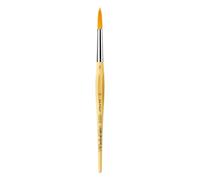da Vinci, JUNIOR SYNTHETICS, Series 303, Round, elastic gold-coloured synthetic fibres, gouache, tempera, for paper & cardboard, hobby, school, made in Germany, size 14