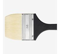 Da Vinci : Long Handled Flat Bristle Brush : 390mm : Series 7055 : Size 80mm