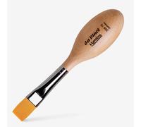 Da Vinci : Manolino : Ergonomic Wooden Handle : Flat : Size 16