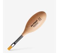 Da Vinci : Manolino : Ergonomic Wooden Handle : Flat : Size 8