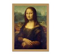 Da Vinci Mona Lisa Large Framed Art Print Poster Wall Decor 18x24 inch