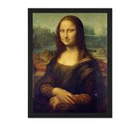 Da Vinci Mona Lisa Large Framed Art Print Poster Wall Decor 18x24 inch