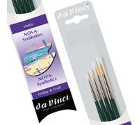 Da Vinci 5235 Series Synthetics Brush Set, Bristle, Purple/Green/Black/White, 30 x 30 x 30 cm