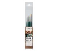 da Vinci Nova Synthetic Brush Set for Tabletop and Miniature Painting, Wood, Green, kurzstielig
