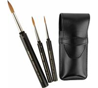 Da Vinci : Maestro : Kolinsky Sable Travel Brush Set of 3 in Case : Series 1503