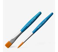 Da Vinci : Primo : Synthetic : Blue handle : Set of 2