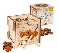 Da Vinci’s Marvel Puzzle Box By Inscape - Escape Room Style Wooden Puzzle Box - Hard Puzzle Gift For Adults