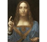 Da Vinci Salvator Mundi World Saviour Jesus Painting Premium Wall Art Canvas Print 18X24 Inch