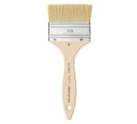 da Vinci, SYNTHETIC BRISTLE, artist's bristle brush, elastic synthetic bristles, for acrylic, oil & tempera, paper, canvas, wood & textiles, wooden handle, vegan, made in Germany, wide, size 80