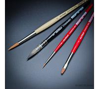 Defet Urban Watercolor 4 Assorted Brushes, Size L, Multicolor