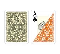 DA VINCI Venezia, Italian 100% Plastic Playing Cards 2 Deck Set, Poker Size Jumbo Index (Large Print)