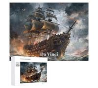Da Vinci's Stormy Voyage Decorative Jigsaw Puzzle for Adults, 500 PCS