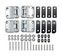 DA1070W Front Door Hinge Kit Compatible with Land Rover 3 Defender 1983 to T2016 Guardian and & Series TD5 Heavy-Duty Hinges with Stainless Bolts BDB710220