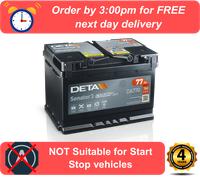 DA770 DETA Senator3 Car Battery (096) 4 Years Warranty