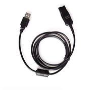 DA95 USB QD Cable Adapter Compatible with Plantronics H251 H251N H261 H261N HW291N, HW301N HW710 HW720 and H-Series & HW-Series Headsets (1 Cable)