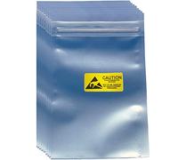Daarcin 100pcs 3.93X5.9in(10X15cm) Anti Static Bags,ESD Bags Resealable for SSD HDD with 100pcs Labels, Antistatic Bag for Hand Drive or Varieties of Electronic Device
