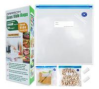 Daarcin Sous Vide Bags 20pcs 8.3x8.7in/21x22cm BPA Free Reusable Vacuum Sealer Bags Keep Food Fresh