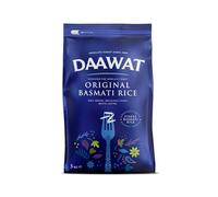 Daawat Original Basmati Rice with Rice Aroma, Delicious Taste, White Lustre,Perfectly Aged, Aromatic & Textural Grain, Rich Flavour with Sweet Taste, Ideal for all types of Dishes - 5Kg