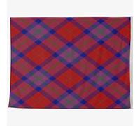 Daawqee Tapestries Wall Hangings 60 x 50 Inches Tartan Pride Autumn Diagonal Blue Abstract Tile Wall Hanging Tapestries Decor Home Bedroom Living Kids Girls Boys Room Dorm