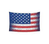 Daawqee Tapestry American Independence Day Background Flag Tapestries Wall Hanging Flower Psychedelic Tapestry Wall Hanging Indian Dorm Decor Living Room Bedroom 60 X 80 inch