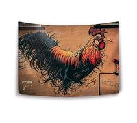 Daawqee Tapestry Wall Hanging, Cock Mural Wall Tapestry with Art Nature Home Decorations for Living Room Bedroom Dorm Decor in 51x60 Inches