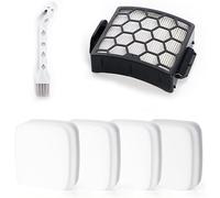 Daaxing 10PCS HEPA Filters Foam&Felt Filters Fits For Shark NZ690 NZ690UK NZ690UKT NZ690UKTDB Upright Vacuum Cleaner Replacement Parts,1 HEPA Filter, 4 Foam & 4 Felt Filters, 1 Cleaning Brush