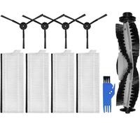 Daaxing 10PCS Main Brushs Filters Side Brushes For Vactidy Nimble T6 / T7 Robot Vacuum Cleaner Replacement Parts Accessories,4 Filters, 4 Side Brushes, 1 Main Brushs, 1 Cleaning Brush