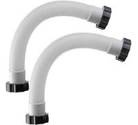 Daaxing 16 Inch Pool Sand Filter Pump Hose,Interconnecting Hose with Nuts for Intex Filter Pump Brine System&Sand Filter,Pool Accessories (2PCS)