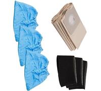 Daaxing Dust Bags Foam Filters Cloth Cover For Einhell TC-VC 1820, TC-VC 1820 SA, TC-VC 1812 S, TC-VC 1815 Wet and Dry Vacuum Cleaner Replacement Parts,5PCS Dust Bag,3 Foam Filter,3 Cloth Cover