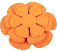 Daaxing Pack of 12 Pan Protectors,8/10/12inch 3 Different Sizes Pot Protectors, Felt Pad Protectors, Pot Protectors, Stacking Protection for Pans (Orange)