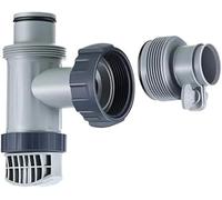 Daaxing Pool Tank Plunger Valve Hose Adapter Replacement,Pool B-Type Hose Adapter for Intex,Swimming Pool Filter Adapter with Plunger Valve (1 Set)