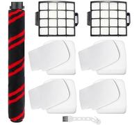 Daaxing Roll Brush HEPA Filters Foam & Felt Filters For Shark Stratos AZ3000 AZ3002 Upright Vacuum Cleaner Replacement Parts,1 Roll Brush, 2 HEPA Filters, 4 Foam & Felt Filters, 1 Cleaning Brush