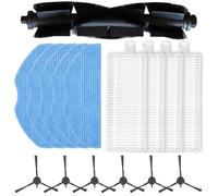 Daaxing Roller Brush HEPA Filters Mop Cloths Side Brushes Fits for EZVIZ RE4 / RE4 Plus / RE5 / RE5 Plus Robot Vacuum Cleaner Replacement Parts Accessories (16PCS)