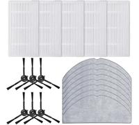 Daaxing Side Brush Filter Mop Cloth Fits For Tapo RV30 Max, RV30 Max Plus, RV20 Max, RV20 Max Plus Robot Vacuum Cleaner Replacement Parts Accessories (B)
