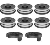 Daaxing Trimmer Spool Line And Cover Replacement Parts For Einhell Gc-Et 4530 3405685 Autofeed Spools Replacement Grass Trimmer Spool (6 Spool Line +2 Cap)