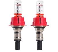 Daaxing Underfloor Heating Manifold Flow Meter,Visual Flow Monitoring Regulator For Underfloor Heating Systems,Regulator Optimizing Heat Distribution Underfloor Heating Manifold Flow Meter (1/2,2PCS)