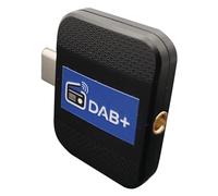 DAB+ Android Portable Radio Adapter USB,Mobile Digital Radio Tuner Broadcast Reciever Stick for Android Phone & Tablet PAD (Suction Cup Antenna)