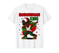 Dab Boy Burundi Flag Pride Cool Burundian Design Boys Kids T-Shirt