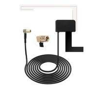DAB + Car Radio Aerial for Alpine Kenwood Pioneer Clarion JVC, 3 Meter Dab Car Antenna with SMB Adapter, Dab Aerial with RG174 Cable Glass Windscreen Mount for AM FM Tuner