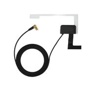 DAB+ Car Radio Aerial, SMB Female Right Angle Connector - 3m Copper Cable Windscreen Mount Replacement Antenna for Digital Stereo Receiver, Durable Auto Adapter for Stable Signal and Clear Sound