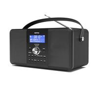 DAB/DAB+ & FM Digital Radio | Bluetooth | USB Device Charging | Rechargeable Battery | Dual Alarms & Sleep Timer | Perfect for Home, Office or Outdoors | AZATOM Multiplex D2 (Carbon Black)