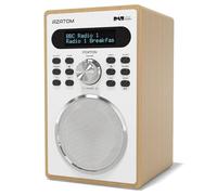 DAB/DAB+ & FM Digital Radio | Simple Controls | Dual Alarms & Sleep Timer | Mains Powered | Bluetooth | USB Device Charging | Perfect for Home, Office or Outdoors | AZATOM Foxton FX2 (Oak)