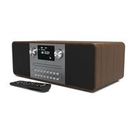 DAB/DAB+ & FM Digital Radio with CD Player | Bluetooth & USB MP3 Player | 60W Premium Sound | Remote Control | Mains Powered | Perfect for Home Entertainment | AZATOM D4 (Walnut)
