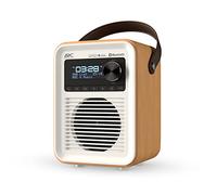 DAB, DAB+ & FM Radio with Bluetooth, USB & Micro SD Card | Mains and Builtin Battery Powered Portable Digital Radio | Arc Audio One - Oak