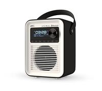 DAB, DAB+ & FM Radio with Bluetooth, USB & Micro SD Card | Mains and Builtin Battery Powered Portable Digital Radio | Arc Audio One - Black