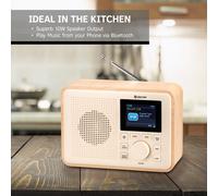 DAB+ Digital Portable Radio Made Using BioPlastics Bluetooth Dual Alarm DAB-60